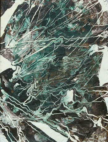 Diptych- Veľký tresk II., 1996 akryl-kartón á-44x33 cm