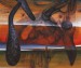 Diptych- vesmírne metamorózy I., 2004, akryl-drevo 36x42 cm