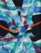 Diptych-Čierne kryštály I., 1999, akryl- sololit 43x33 cm